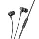 Наушники HOCO M112 Story universal earphones with microphone black