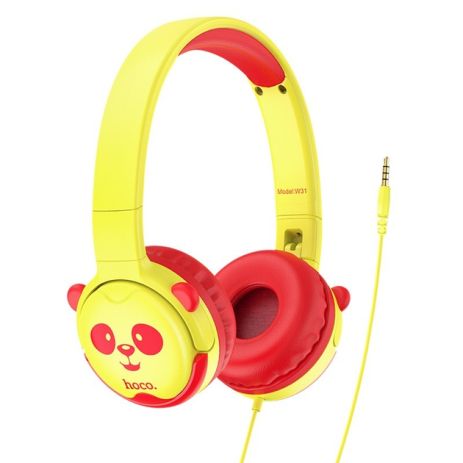 Дротові навушники HOCO W31 Children headphones, 3.5mm, 1.2m, yellow