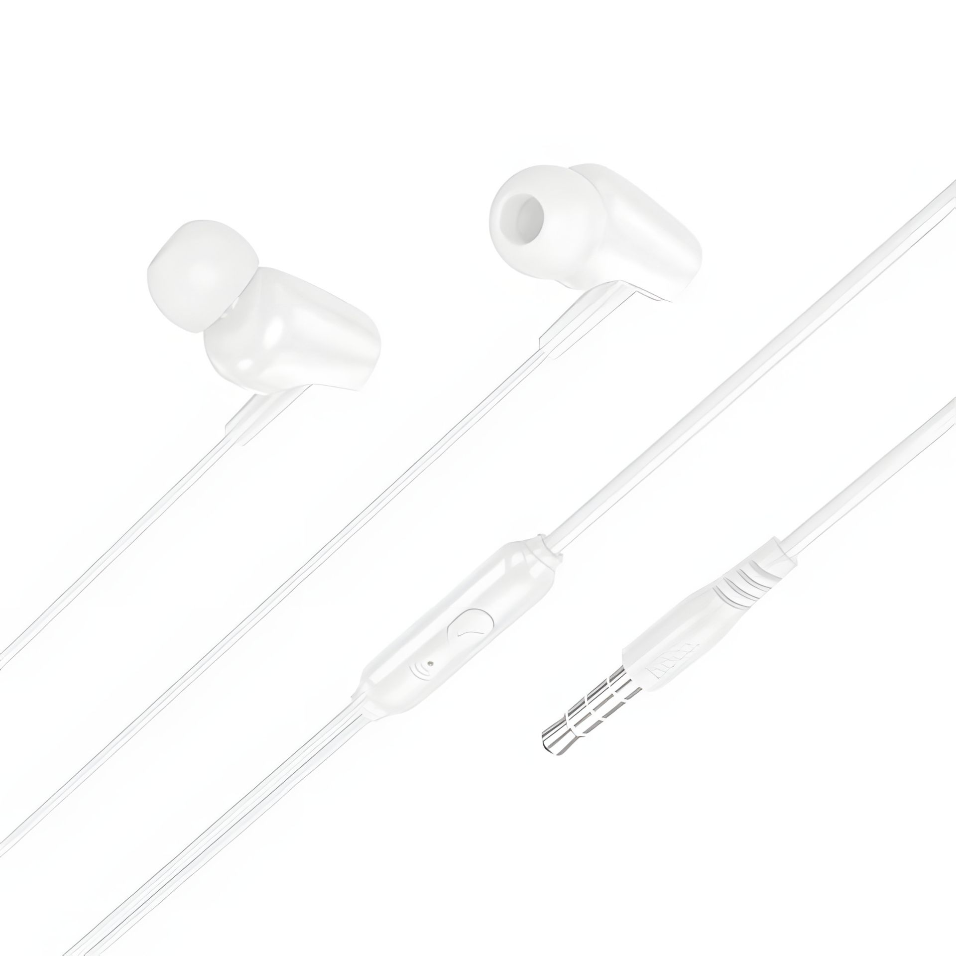 Дротові навушники HOCO M112 Story universal earphones with microphone, 3.5mm, 1.2m, white Дротові навушники HOCO M112 Story universal earphones with microphone, 3.5mm, 1.2m, white