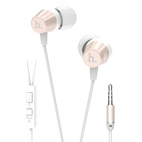 Золоті дротові навушники Hoco EPM02, 3.5mm, 1.2m