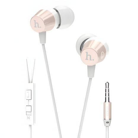 Золоті дротові навушники Hoco EPM02, 3.5mm, 1.2m