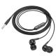 Дротові навушники HOCO M124 Wide universal earphones with microphone, 3.5mm, 1.2m, black