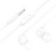 Дротові навушники HOCO M124 Wide universal earphones with microphone, 3.5mm, 1.2m, white