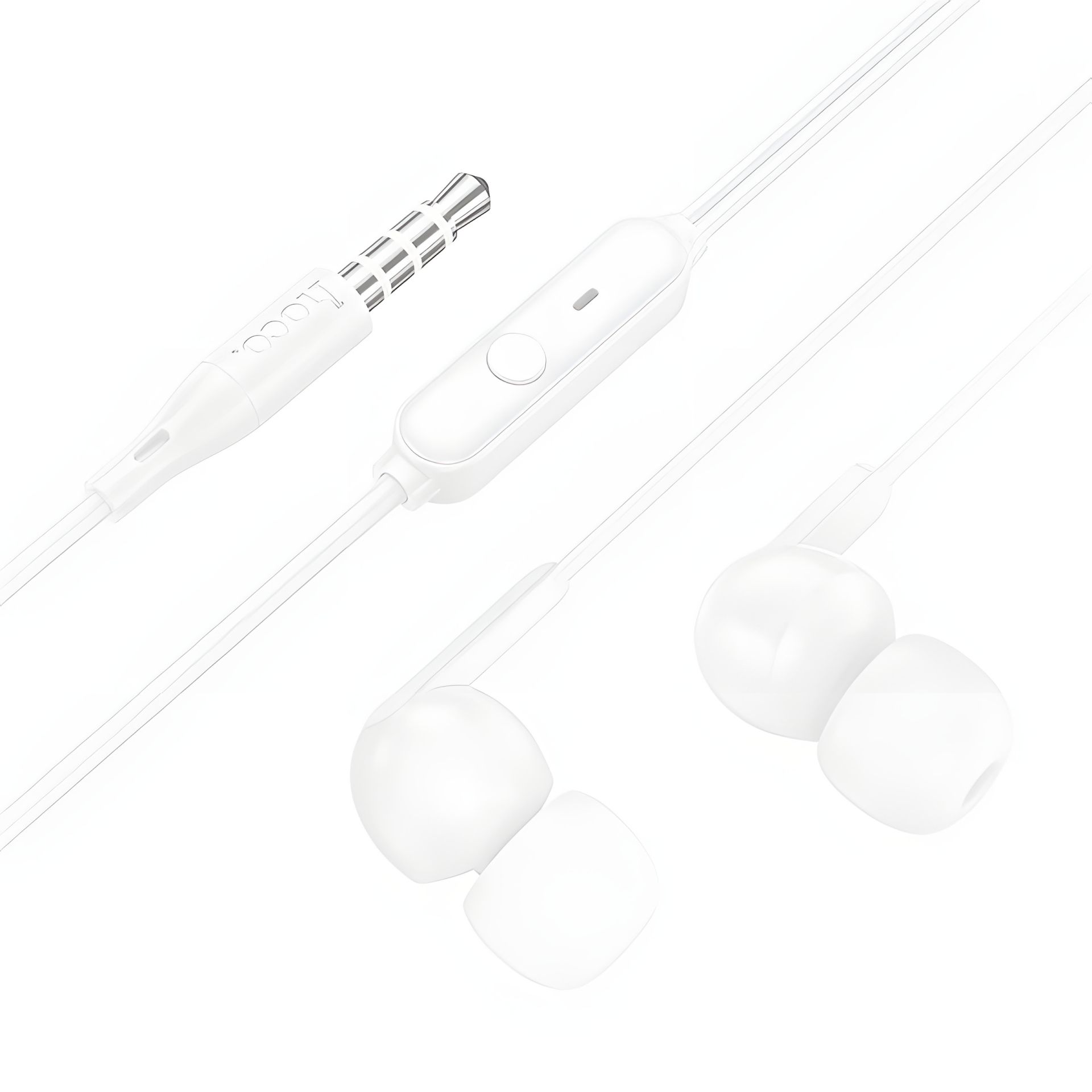 Наушники HOCO M124 Wide universal earphones with microphone white Наушники HOCO M124 Wide universal earphones with microphone white