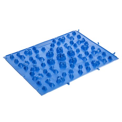 Ортопедический коврик для массажа ног, пирамиды, 1 элемент, 38 x 27 см, синий