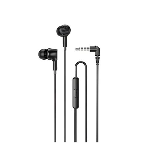 Дротові навушники HOCO M102 Ingenious universal earphones with microphone, 3.5mm, 1.2m, black Дротові навушники HOCO M102 Ingenious universal earphones with microphone, 3.5mm, 1.2m, black