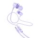 Дротові навушники HOCO M107 Discoverer universal earphones with mic, 3.5mm, 1.2m, purple