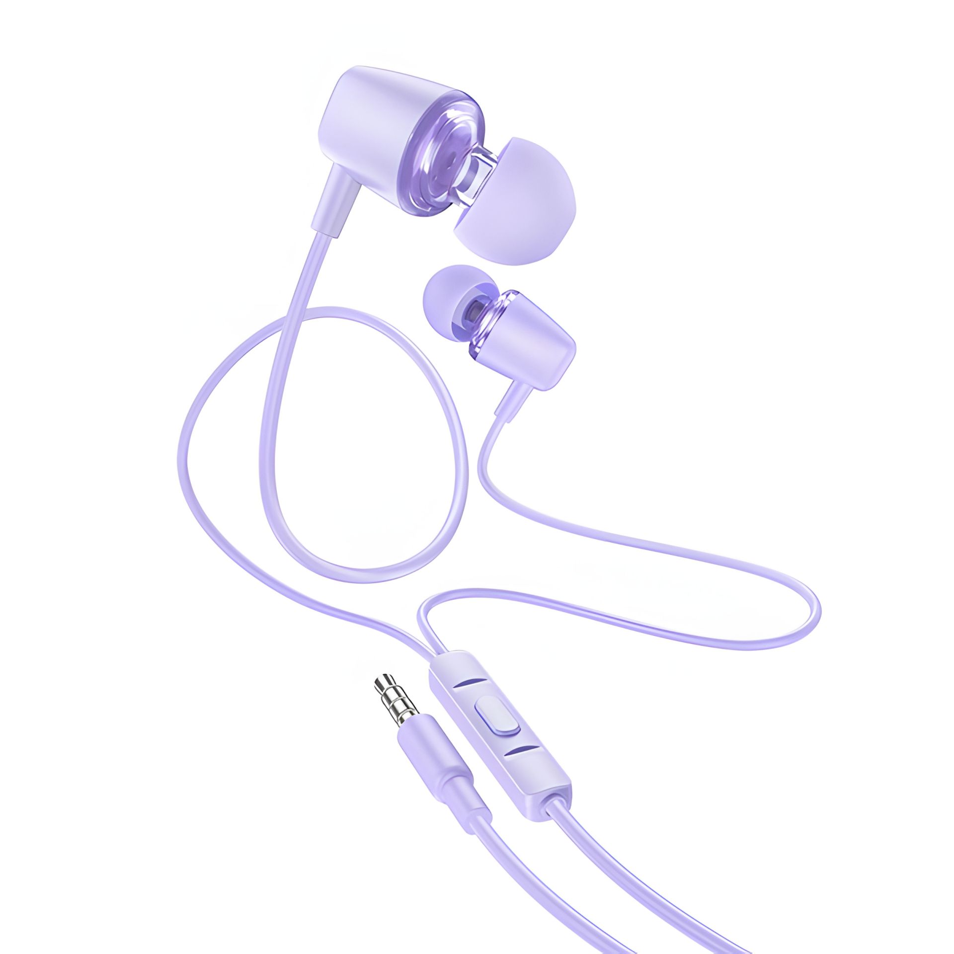 Наушники HOCO M107 Discoverer universal earphones with mic purple Наушники HOCO M107 Discoverer universal earphones with mic purple