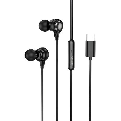 HOCO Benevolent M116 digital universal earphones with microphone |1.2m, Type-C| black HOCO Benevolent M116 digital universal earphones with microphone |1.2m, Type-C| black