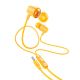 Дротові навушники HOCO M107 Discoverer universal earphones with mic, 3.5mm, 1.2m, yellow