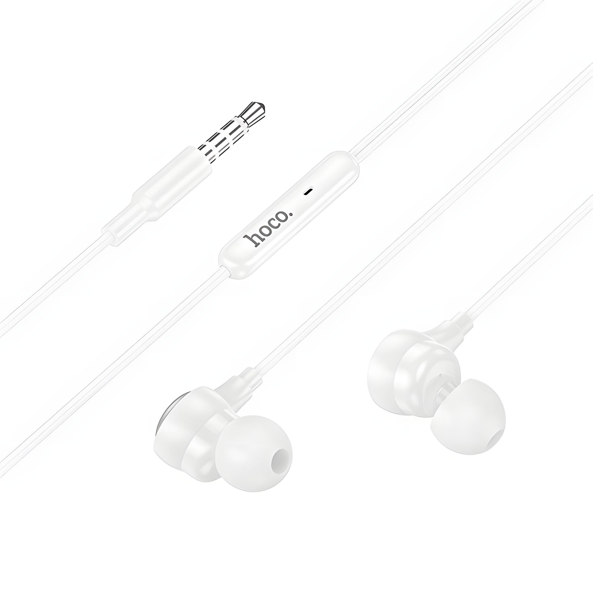 Наушники HOCO M116 Benevolent universal earphones with microphone |1.2M, 3.5mm| white Наушники HOCO M116 Benevolent universal earphones with microphone |1.2M, 3.5mm| white