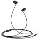 Дротові навушники USAMS In-ear Plastic EP-39, 3.5mm, 1.2m, black Дротові навушники USAMS In-ear Plastic EP-39, 3.5mm, 1.2m, black