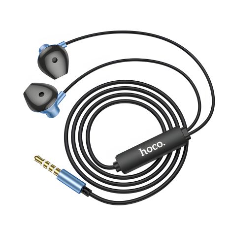 Дротові навушники HOCO M75 Belle Universal, 1.2m, Mic, 3.5mm, blue Дротові навушники HOCO M75 Belle Universal, 1.2m, Mic, 3.5mm, blue