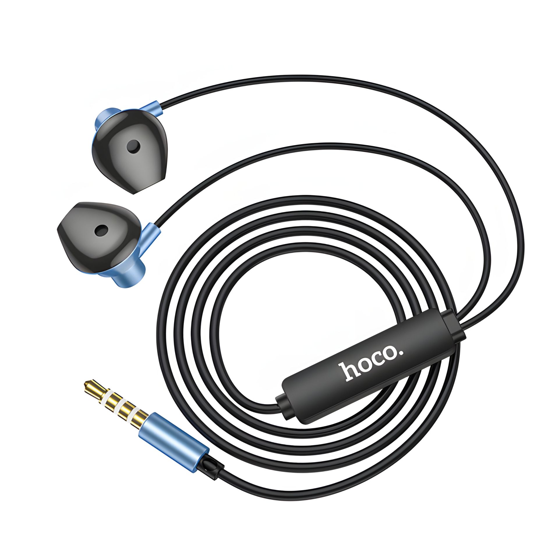Дротові навушники HOCO M75 Belle Universal, 1.2m, Mic, 3.5mm, blue Дротові навушники HOCO M75 Belle Universal, 1.2m, Mic, 3.5mm, blue