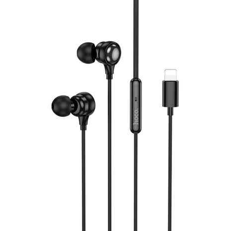 Наушники HOCO M116 Benevolent universal earphones with microphone |1.2M, lightning| black