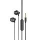 Дротові навушники HOCO M75 Belle Universal, 1.2m, Mic, 3.5mm, black