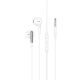 Дротові навушники HOCO M123 Glory universal earphones with microphone, 3.5mm, 1.2m, white