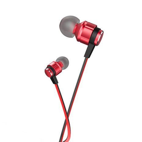 Наушники HOCO M85 Platinum sound universal earphone with mic red