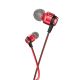 Наушники HOCO M85 Platinum sound universal earphone with mic red