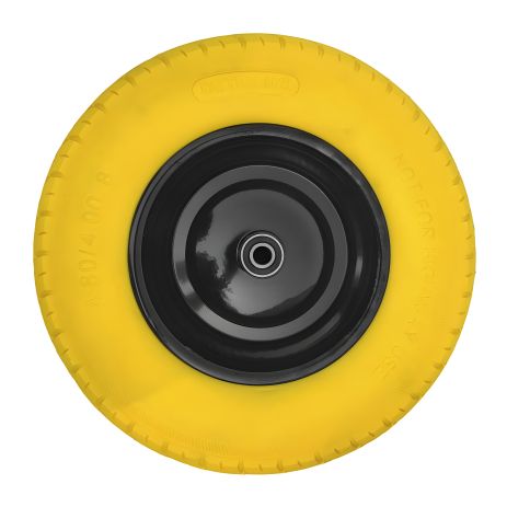 Поліуретанове колесо PU 4.0х8 Ø 40 см, металевий диск, підшипник, MASTERTOOL 79-9828 Поліуретанове колесо PU 4.0х8 Ø 40 см, металевий диск, підшипник, MASTERTOOL 79-9828