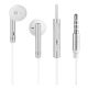 Наушники HOCO M22 Spirited Rhyme with mic silver Наушники HOCO M22 Spirited Rhyme with mic silver