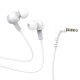 Дротові вакуумні навушники HOCO M86 Oceanic universal earphones with mic, 3.5mm, 1.2m, white