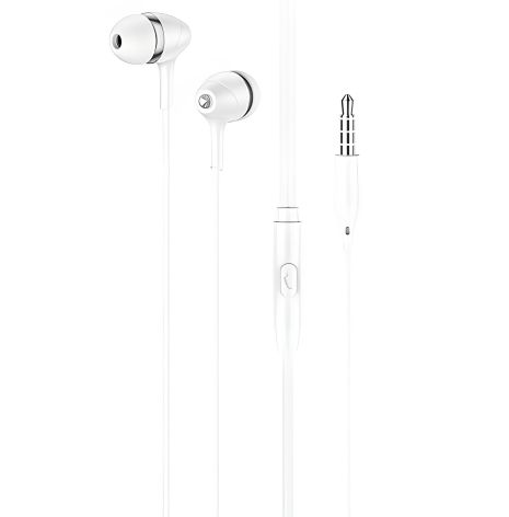 HOCO M76 Maya Earphones Universal with Mic white