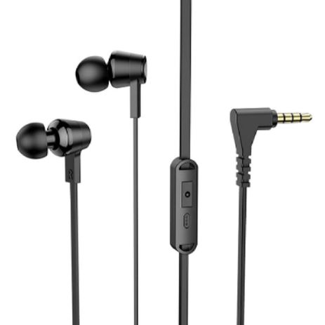 Дротові вакуумні навушники HOCO M86 Oceanic universal earphones with mic, 3.5mm, 1.2m, blue