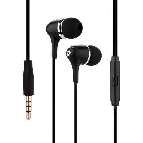 Дротові навушники Hoco M76 Maya, 3.5mm, 1.2m, Чорний Дротові навушники Hoco M76 Maya, 3.5mm, 1.2m, Чорний