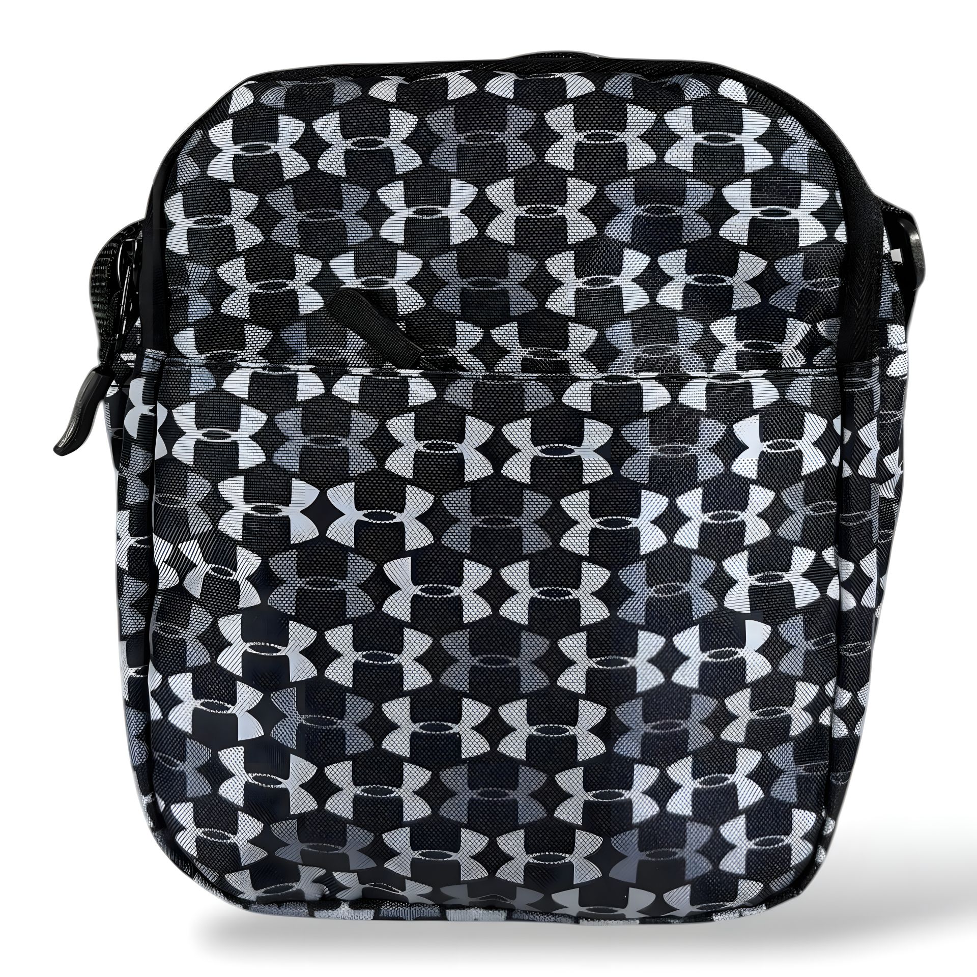 Спортивна сумка чорна з принтом через плече 11 Спортивна сумка чорна з принтом через плече 11