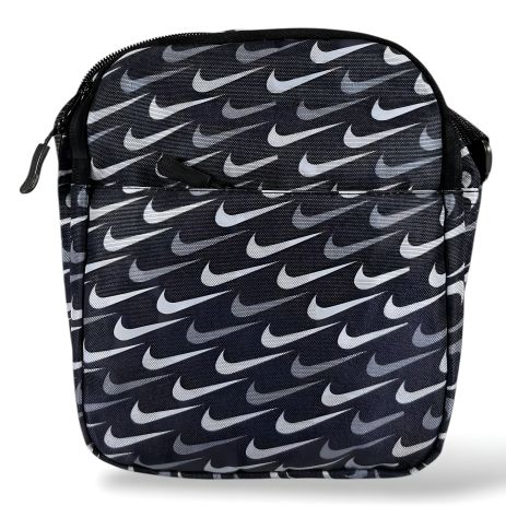 Черная спортивная сумка через плечо с цветным принтом 14