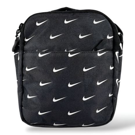 Спортивная сумка через плечо, черная с принтом модел 17