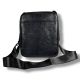 Черная мужская кожаная сумка через плечо
