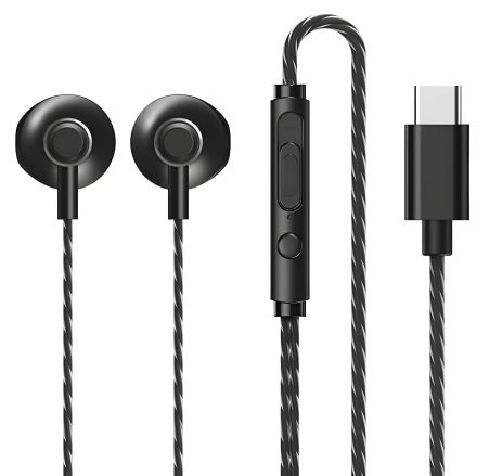 Дротові навушники REMAX RM-711a TYPE-C Wired Earphone for Music & Call, 1.2m, black Дротові навушники REMAX RM-711a TYPE-C Wired Earphone for Music & Call, 1.2m, black