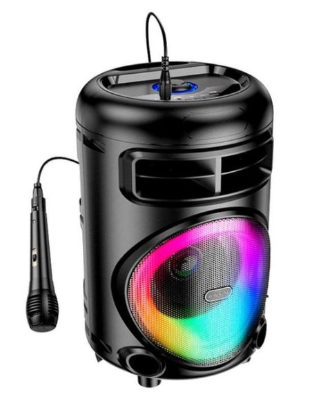 Акустика-караоке Borofone DR15 Pretty BT speaker, BT5.0, TWS, AUX, USB, TF, FM, 5W, 1500mAh, 1.5h, black