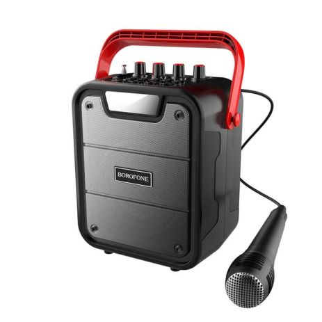 Акустика-караоке BOROFONE BP7 Cool karaoke BT speaker |10W, BT5.0 AUX, FM, TF, USB, 4800mAh| black Акустика-караоке BOROFONE BP7 Cool karaoke BT speaker |10W, BT5.0 AUX, FM, TF, USB, 4800mAh| black