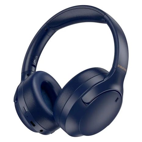 Бездротові навушники BOROFONE BO31 Prestige active noise reduction BT headphones, BT5.4, ANC, AUX, BT, 400mAh, 38h Max, blue