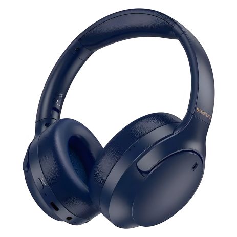 Наушники с активным шумоподавлением BOROFONE BO31 Prestige |BT5.4, ANC, AUX/BT, до 38 часов| blue