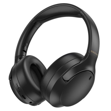 Бездротові навушники BOROFONE BO31 Prestige active noise reduction BT headphones, BT5.4, ANC, AUX, BT, 400mAh, 38h Max, black