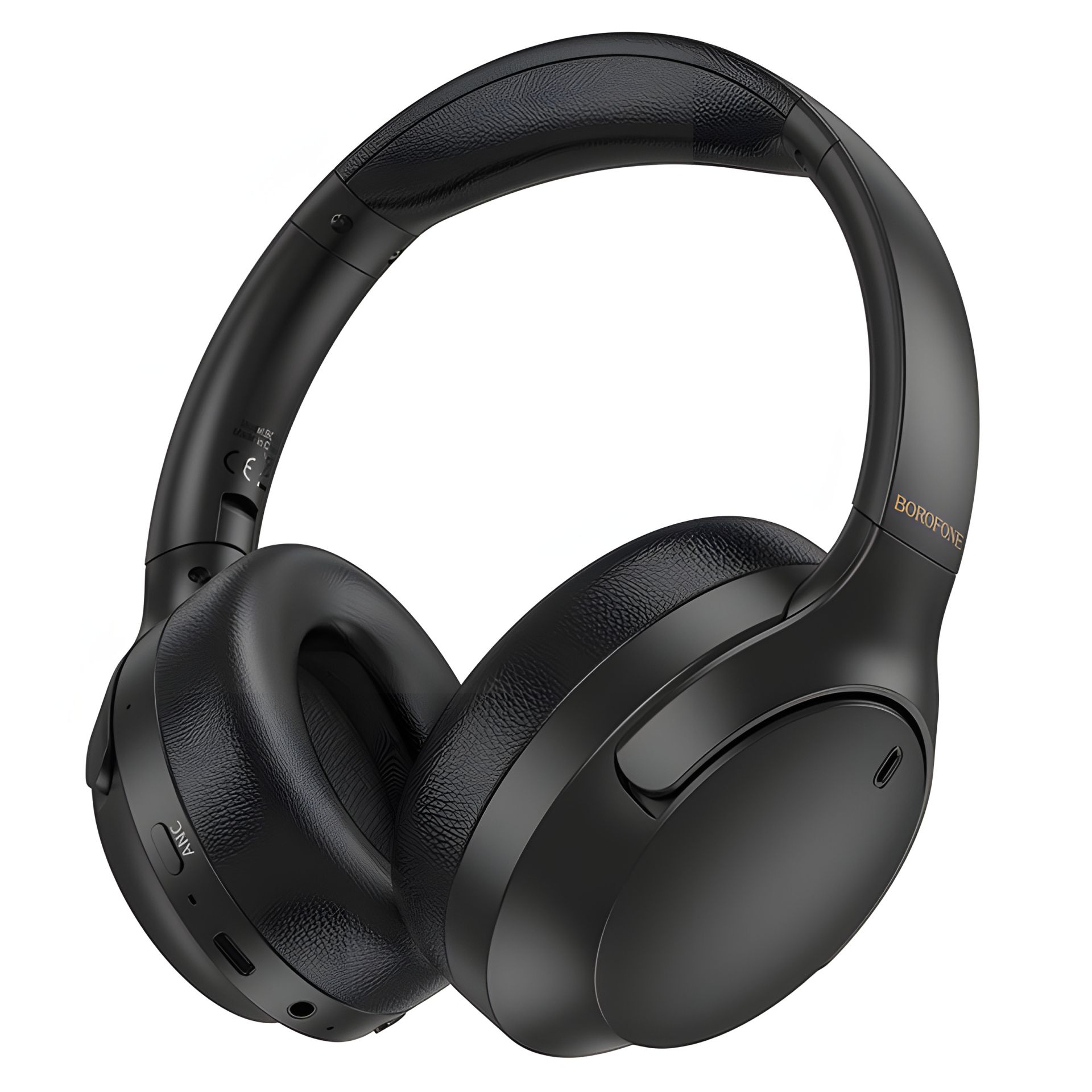 Бездротові навушники BOROFONE BO31 Prestige з активним шумозаглушенням, BT5.4, ANC, AUX, BT, 400mAh, 38h Max, чорні Бездротові навушники BOROFONE BO31 Prestige з активним шумозаглушенням, BT5.4, ANC, AUX, BT, 400mAh, 38h Max, чорні