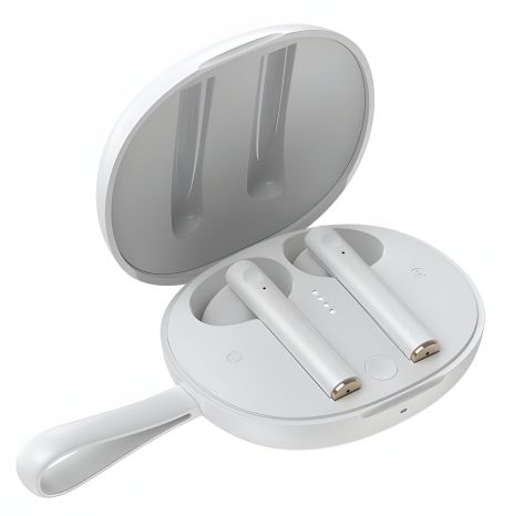 Бездротові навушники Bluetooth BASEUS W05 Encok True Wireles, Qi, IP55, BT5.0, SBC, AAC, 30mAh, 400mAh, 4h, (NGW05-01) білий