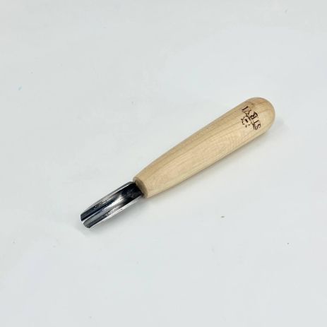 Стамеска короткая полукруглая скошенная 10мм Адольф Юрьев Standard для геометрической резьбы Стамеска короткая полукруглая скошенная 10мм Адольф Юрьев Standard для геометрической резьбы