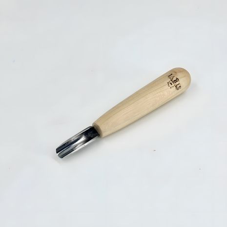 Геометрична стамеска коротка напівкругла рівна 10мм Адольф Юр'єв Standard для різьблення