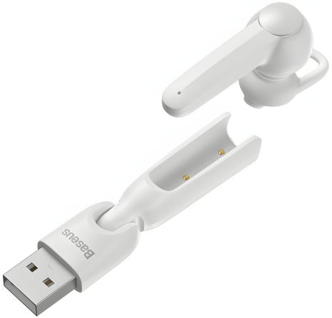 Bluetooth-гарнітура BASEUS A05 Encok Vehicle-mounted, BT5.0, 40mAh, 6h, white