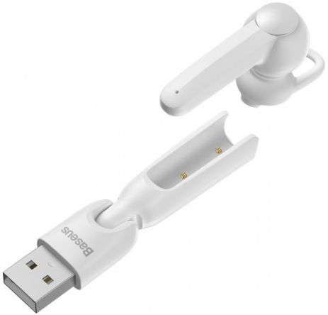 Bluetooth-гарнітура BASEUS A05 Encok Vehicle-mounted, BT5.0, 40mAh, 6h, white Bluetooth-гарнітура BASEUS A05 Encok Vehicle-mounted, BT5.0, 40mAh, 6h, white