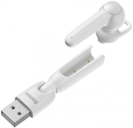 Bluetooth-гарнітура BASEUS A05 Encok Vehicle-mounted, BT5.0, 40mAh, 6h, white Bluetooth-гарнітура BASEUS A05 Encok Vehicle-mounted, BT5.0, 40mAh, 6h, white