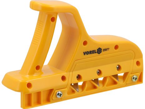 Рубанок кромочный по г/к плитам з углами 45° і 60°, ABS пластиковий корпус, Vorel 25977 Рубанок кромочный по г/к плитам з углами 45° і 60°, ABS пластиковий корпус, Vorel 25977