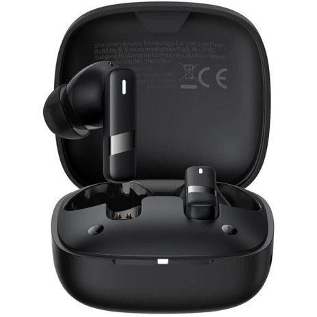 Baseus Bowie E20 Black True Wireless Earphones, BT5.3, ENC, IPX5, 35mAh, 500mAh, 8h, A00069700113-00