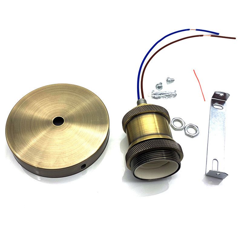 Бронзовый винтажный патрон для лампы E27 220 Бронзовый винтажный патрон для лампы E27 220