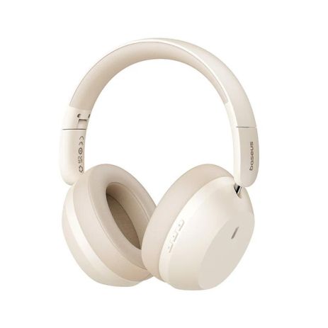 Бездротові навушники Baseus Bass 35 Max Wireless, ANC, BT5.3, AUX, 600mAh, 30-50h, White A00070800221-00